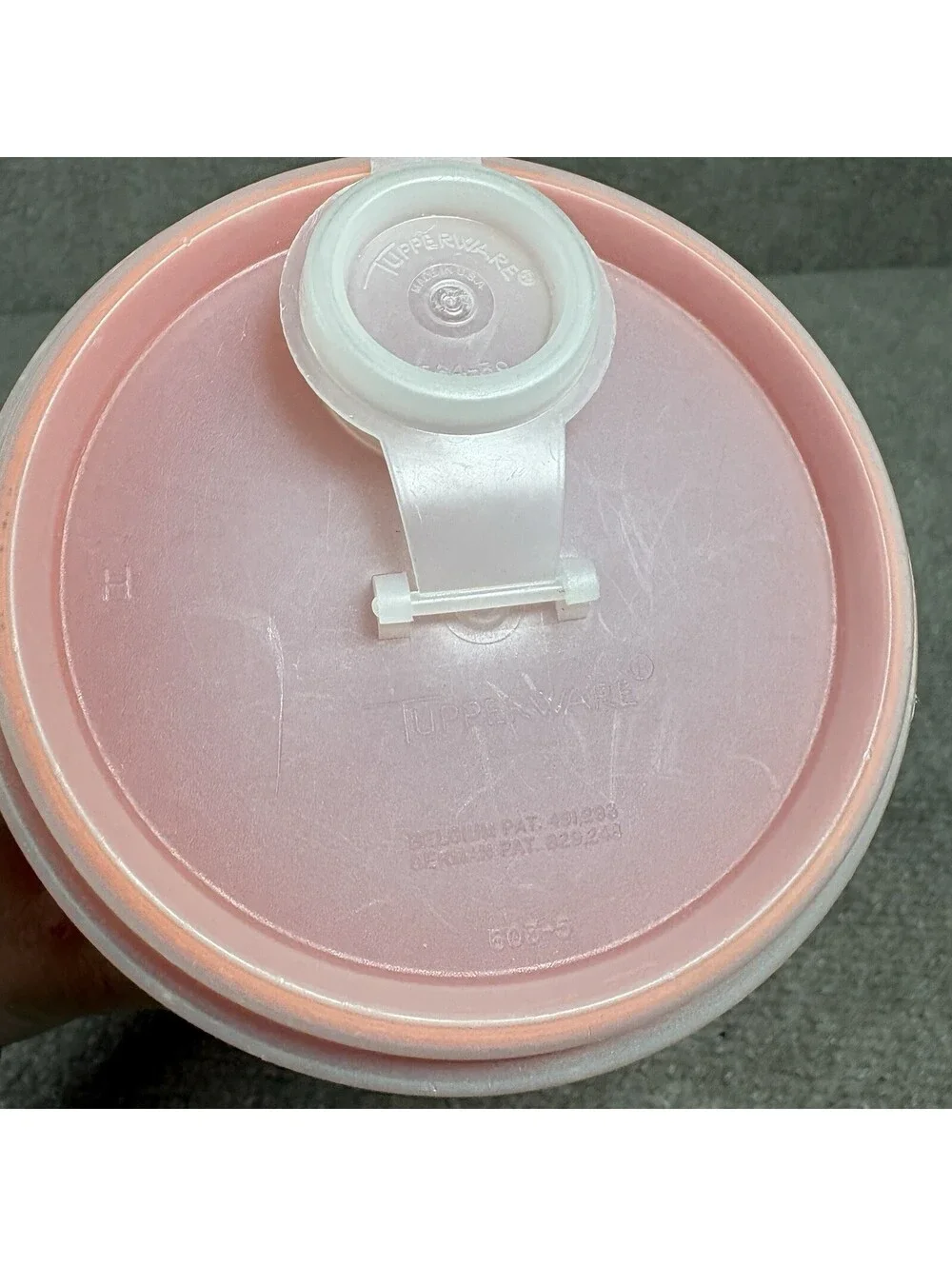 Lot of 3 Tupperware Orange Drink Container 5 Cups #262 Flip Spout Lid #603 Vtg